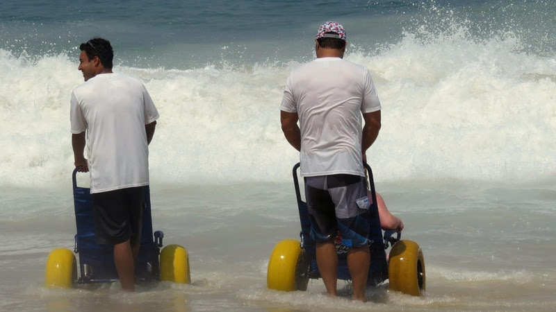 Ação inclusiva de surf adaptado, na Praia da Barra da Tijuca, é adiada para dia 16/12